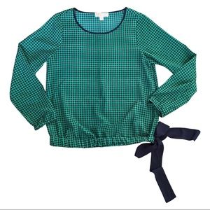 Michael Kors Geo Print Tie Hem Top (size M)